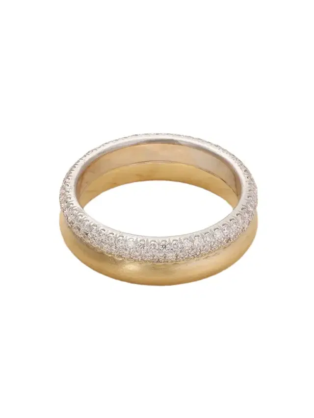 Heroic 18-karat Yellow And White Gold Diamond Ring
