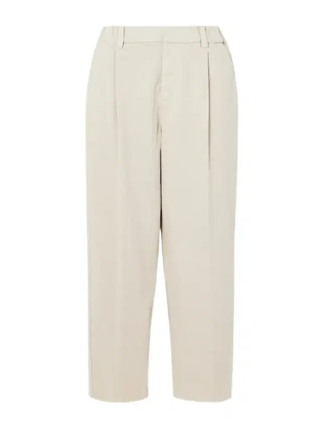 Cropped Pleated Stretch-cotton Twill Tapered Pants
