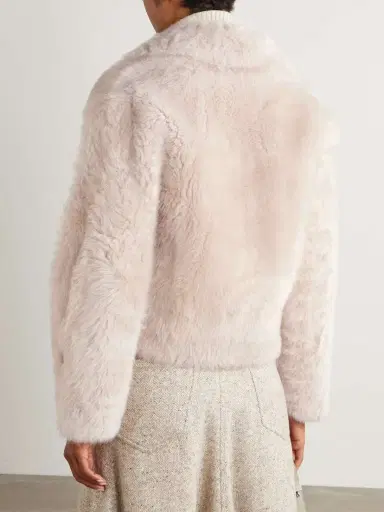 Brunello Cucinelli Leather-trimmed Shearling Jacket | Thumbnail 3