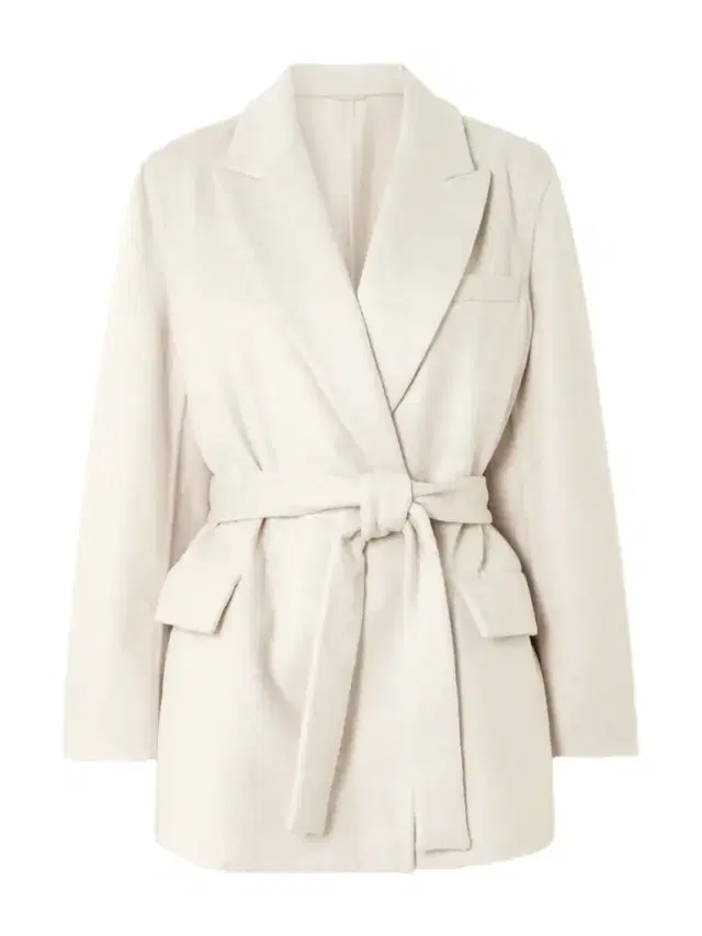 Belted Wool Blazer