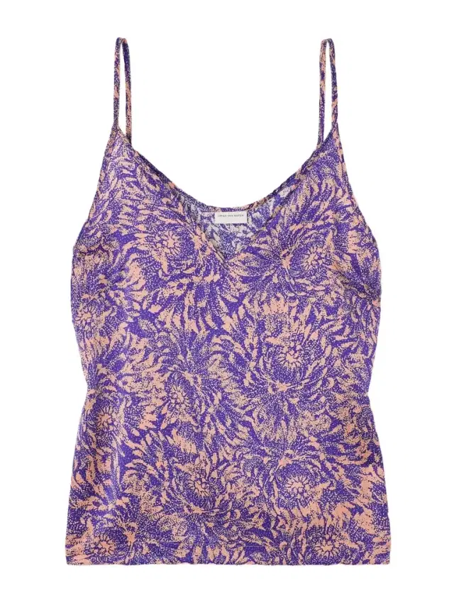 Printed Silk-satin Tank