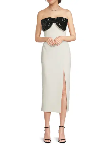 Likely Women's Sariah Sequined Bow Strapless Midi-Dress | Thumbnail 2