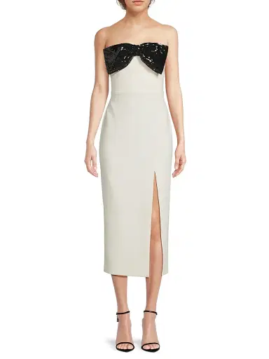 Likely Women's Sariah Sequined Bow Strapless Midi-Dress | Thumbnail 3
