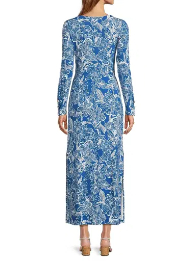 Lilly Pulitzer Women's Alessani Floral Maxi Dress - Starlight Navy - Size XL | Thumbnail 5 Lilly Pulitzer Women's Alessani Floral Maxi Dress - Starlight Navy - Size XL | Thumbnail 5