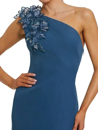 Mac Duggal Women's One-Shoulder Mermaid Gown - Ocean - Size 16 | Thumbnail 3 Mac Duggal Women's One-Shoulder Mermaid Gown - Ocean - Size 16 | Thumbnail 3