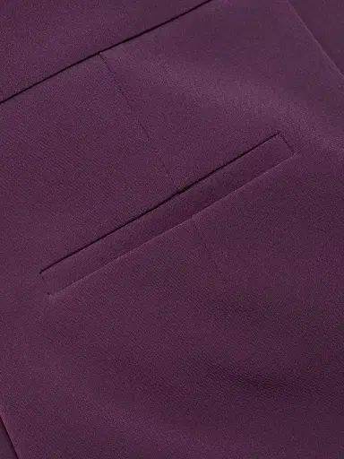 Generation Love Women's Elise Crepe Flared Pants - Eggplant | Thumbnail 7