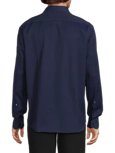 Stefano Ricci Men's Cotton Poplin Shirt - Blue Dark Wash - Size 16 | Thumbnail 5 Stefano Ricci Men's Cotton Poplin Shirt - Blue Dark Wash - Size 16 | Thumbnail 5