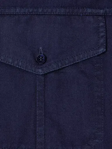 Stefano Ricci Men's Cotton Poplin Shirt - Blue Dark Wash - Size 16 | Thumbnail 6 Stefano Ricci Men's Cotton Poplin Shirt - Blue Dark Wash - Size 16 | Thumbnail 6