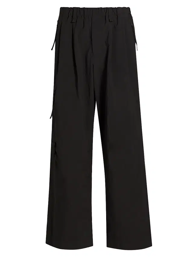Homme Plissé Issey Miyake Men's October Straight-Leg Quarry Pants - Dark Brown