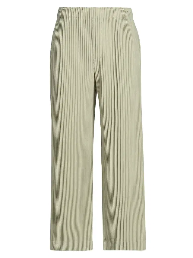 Men's October Pleated Mid-Rise Wide-Leg Pants - Wavellite Green
