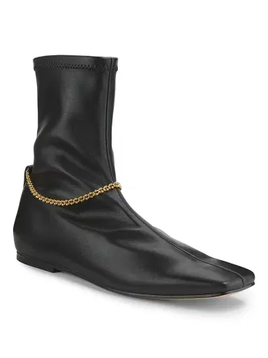 Maria Luca Women's Norma Chain-Link Accented Booties | Thumbnail 2 Maria Luca Women's Norma Chain-Link Accented Booties | Thumbnail 2