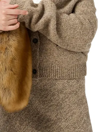 Miu Miu Women's Wool Knit Skirt - Green | Thumbnail 11