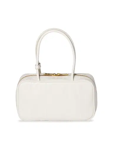 Miu Miu Women's Beau Ayers Leather Top Handle Bag - White | Thumbnail 11 Miu Miu Women's Beau Ayers Leather Top Handle Bag - White | Thumbnail 11