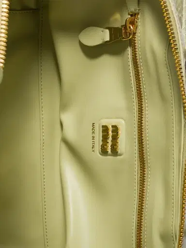 Miu Miu Women's Beau Ayers Leather Top Handle Bag - White | Thumbnail 7 Miu Miu Women's Beau Ayers Leather Top Handle Bag - White | Thumbnail 7