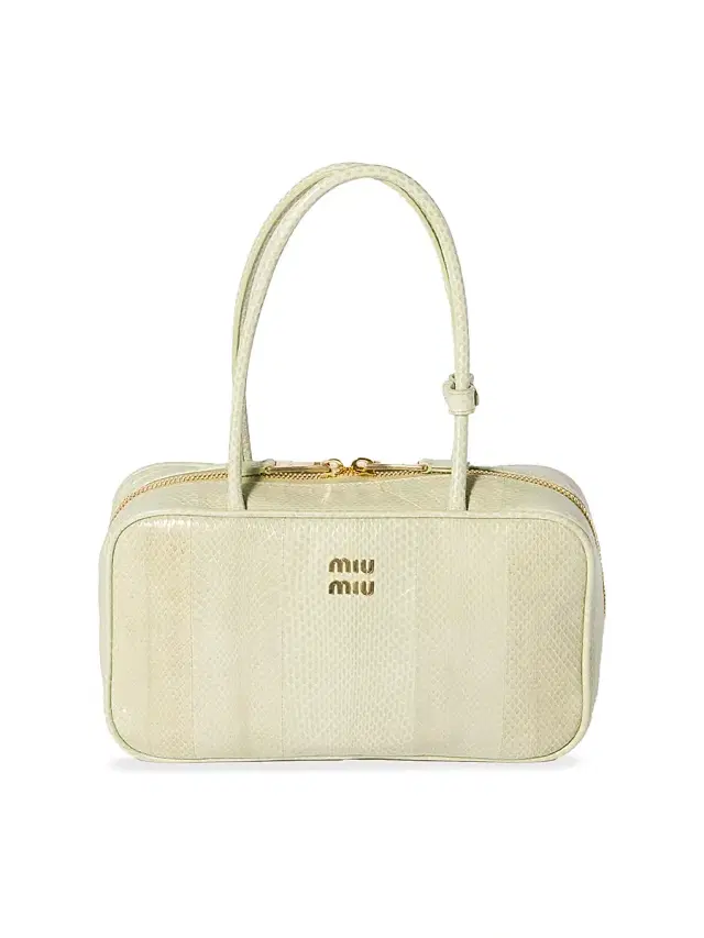 Women's Beau Ayers Leather Top Handle Bag - White