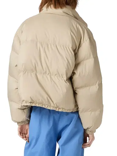 Miu Miu Women's Technical Pongé Down Jacket - Beige Khaki - Size 8 | Thumbnail 3 Miu Miu Women's Technical Pongé Down Jacket - Beige Khaki - Size 8 | Thumbnail 3