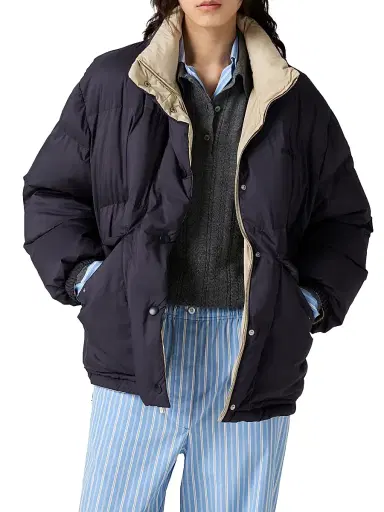 Miu Miu Women's Reversible Technical Pongé Down Jacket | Thumbnail 2