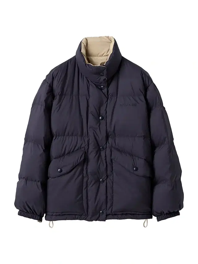 Miu Miu Women's Reversible Technical Pongé Down Jacket - Beige Khaki
