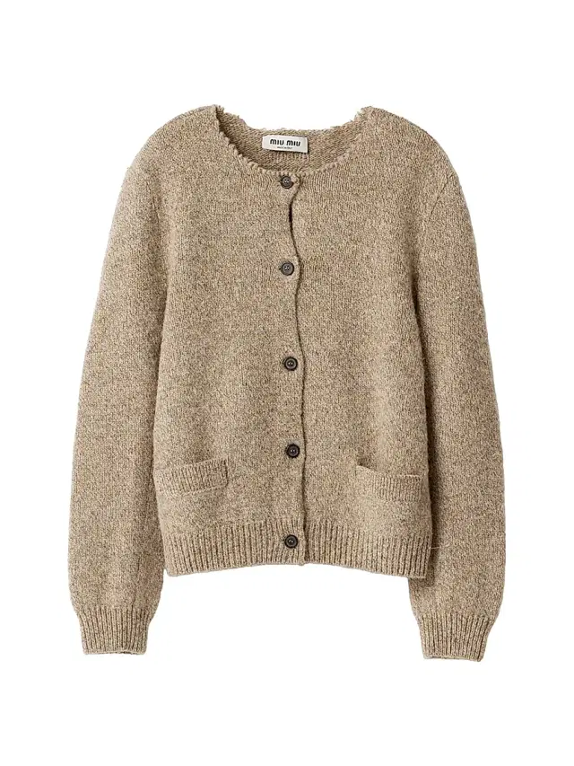 Miu Miu Women's Wool Cardigan - Beige Multi