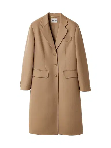 Miu Miu Women's Single-Breasted Double Cashmere Coat - Brown - Size 6 | Thumbnail 1