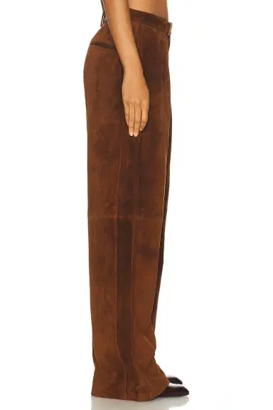 R13 Pleated Wide Leg Leather Pant | Thumbnail 3 R13 Pleated Wide Leg Leather Pant | Thumbnail 3