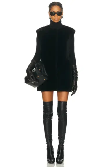 TOTEME Plush Shearling Vest | Thumbnail 4