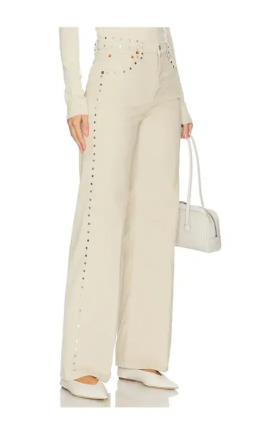 RE/DONE High Rise Wide Leg Jeans