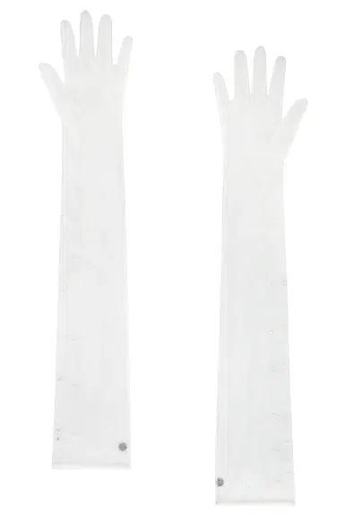 HANDSOME STOCKHOLM Tulle Pearls Extra Long Gloves | Thumbnail 2