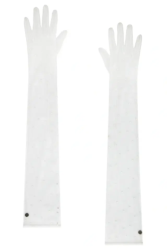 HANDSOME STOCKHOLM Tulle Pearls Extra Long Gloves