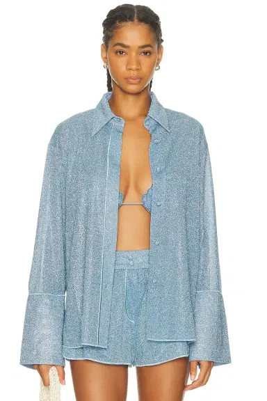 Oséree Glazed Lumiere Sleeve Shirt | Thumbnail 1