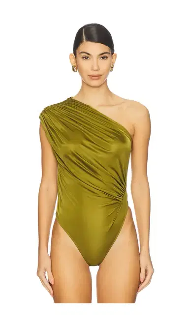 Atlein Asymmetric Draped Bodysuit | Thumbnail 2