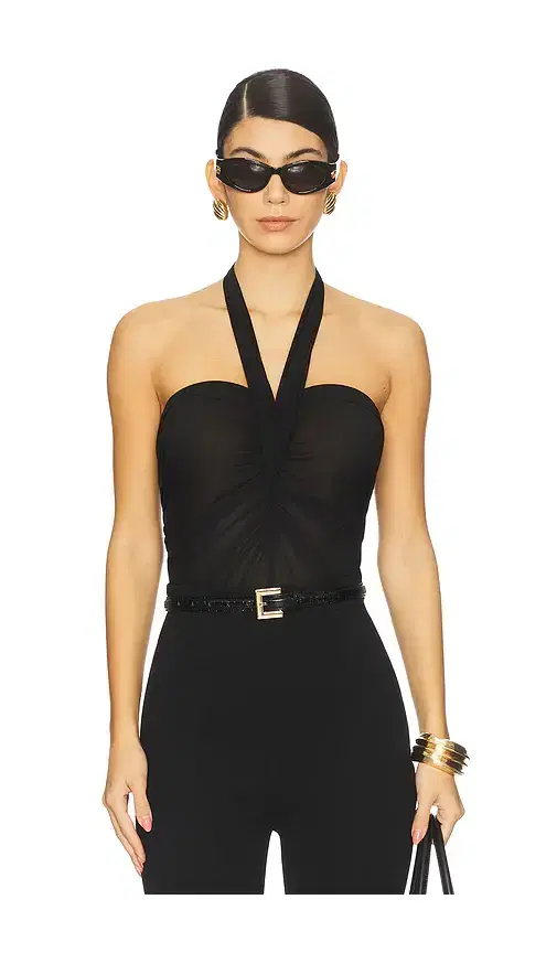 Strap Halter Neck Bodysuit