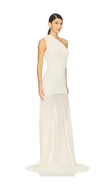 Atlein Asymetric Draped Sleeveless Dress | Thumbnail 2 Atlein Asymetric Draped Sleeveless Dress | Thumbnail 2