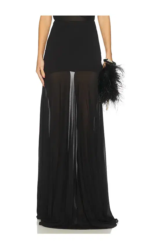 Long Godet Skirt