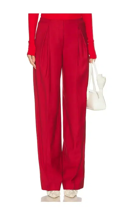 BLUMARINE Twill Wide Leg