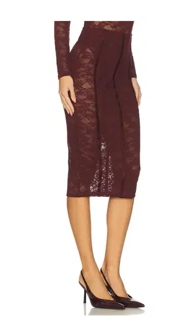fleur du mal Le Stretch Pencil Skirt | Thumbnail 2 fleur du mal Le Stretch Pencil Skirt | Thumbnail 2