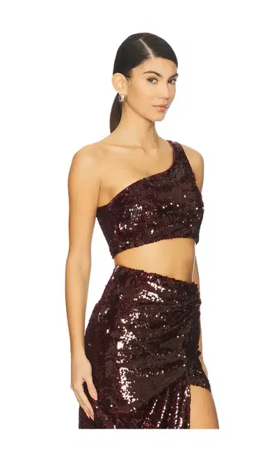 Mother of All Lauren Sequins Crop Top | Thumbnail 2
