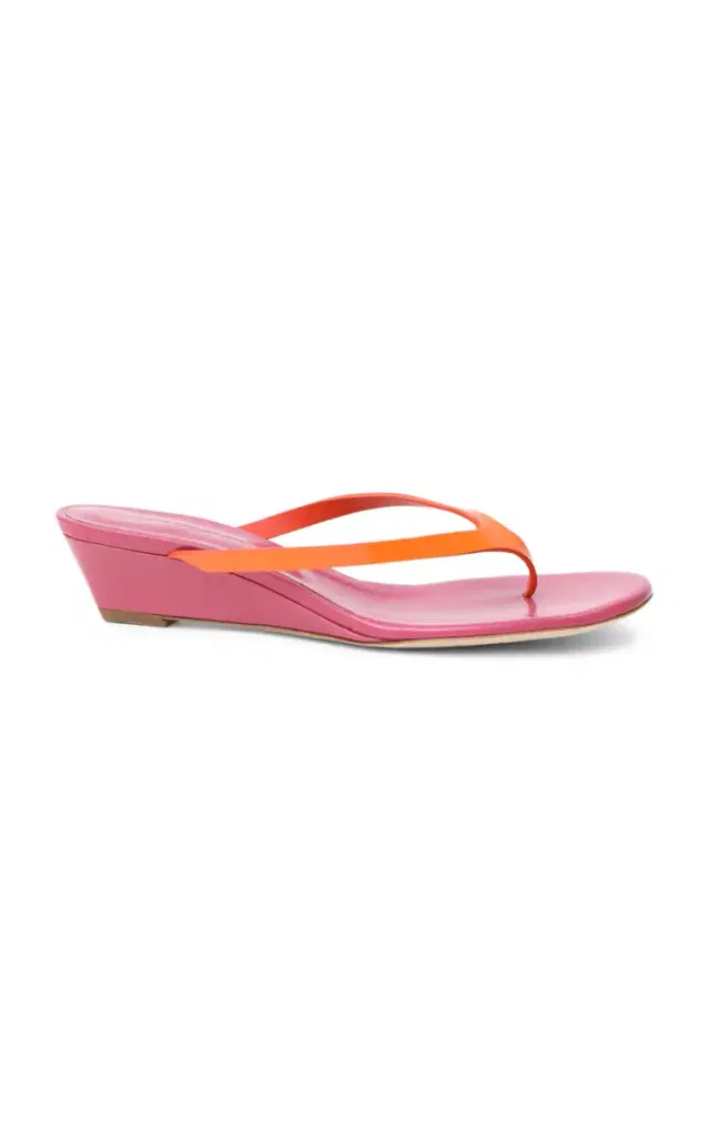 Christopher Esber Scala Leather Wedge Sandals