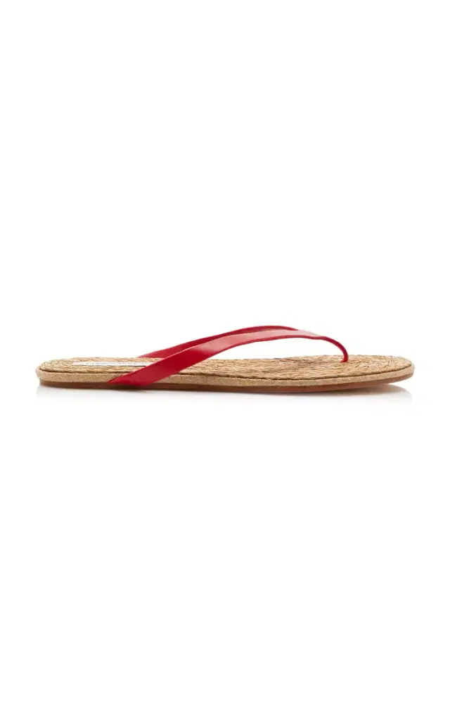 Christopher Esber Palma Raffia Flip Flop Sandals