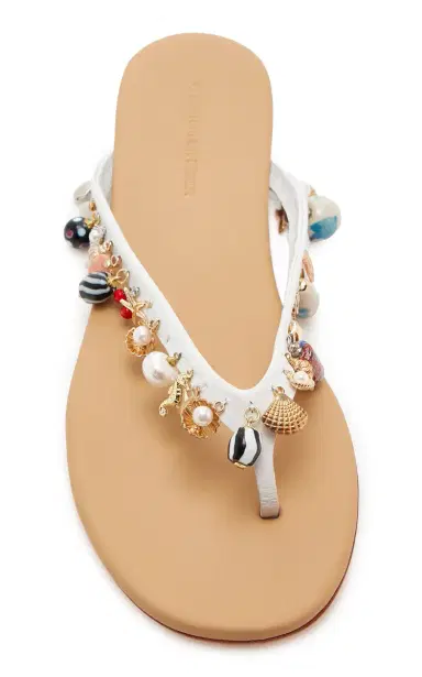 Christopher Esber Memento Leather Flip Flop Sandals | Thumbnail 3 Christopher Esber Memento Leather Flip Flop Sandals | Thumbnail 3