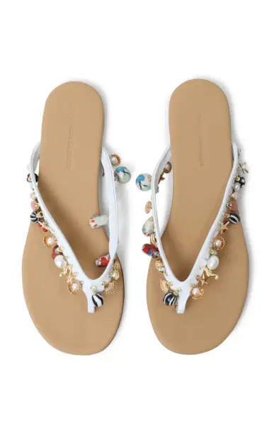Christopher Esber Memento Leather Flip Flop Sandals | Thumbnail 6 Christopher Esber Memento Leather Flip Flop Sandals | Thumbnail 6