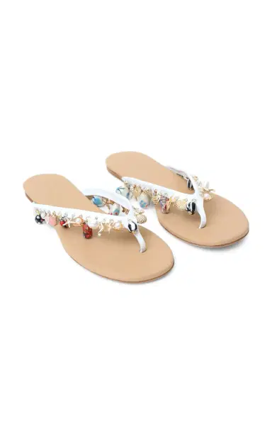Christopher Esber Memento Leather Flip Flop Sandals | Thumbnail 7 Christopher Esber Memento Leather Flip Flop Sandals | Thumbnail 7