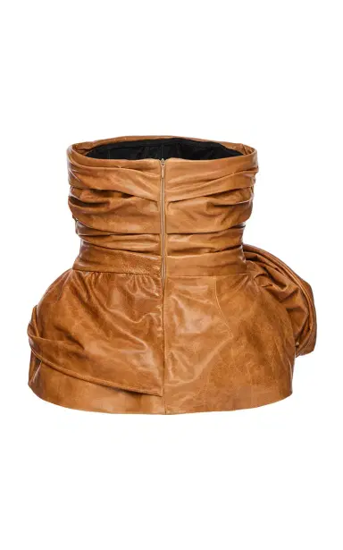 Magda Butrym Strapless Leather Corset Top | Thumbnail 2