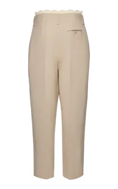 Magda Butrym Lace-Detailed Stretch-Linen Cropped Pants | Thumbnail 5 Magda Butrym Lace-Detailed Stretch-Linen Cropped Pants | Thumbnail 5