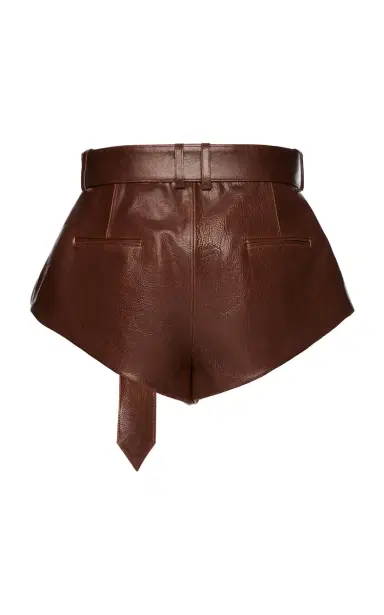 Magda Butrym Belted Leather Mini Shorts | Thumbnail 5 Magda Butrym Belted Leather Mini Shorts | Thumbnail 5
