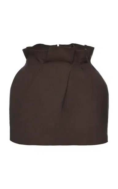 Magda Butrym Paperbag-Waist Linen-Blend Mini Skirt | Thumbnail 1 Magda Butrym Paperbag-Waist Linen-Blend Mini Skirt | Thumbnail 1