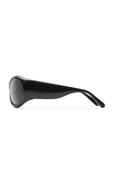 Magda Butrym Black Round Sunglasses - Black - OS | Thumbnail 3