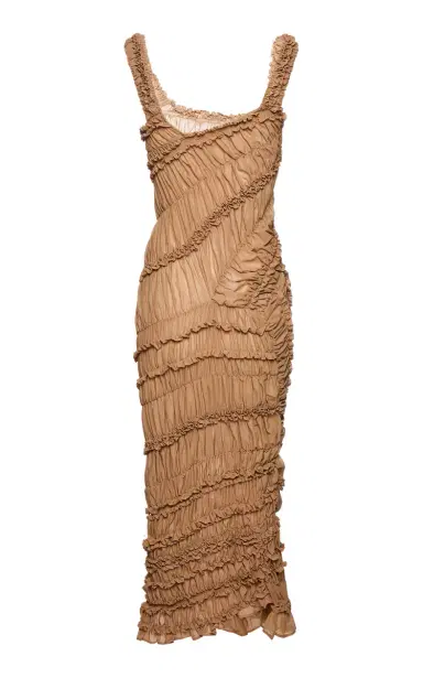 Magda Butrym Gathered Cotton Maxi Dress | Thumbnail 5 Magda Butrym Gathered Cotton Maxi Dress | Thumbnail 5