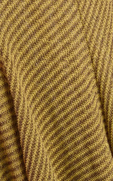 Christopher Esber Chime Wood-Detailed Chevron-Knit Maxi Dress | Thumbnail 10