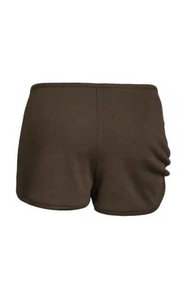 Christopher Esber Crystal Droplet Jersey Shorts - Grey | Thumbnail 3